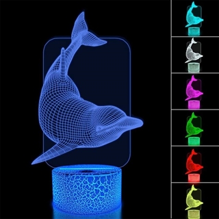 Delfin LED 3D lampe